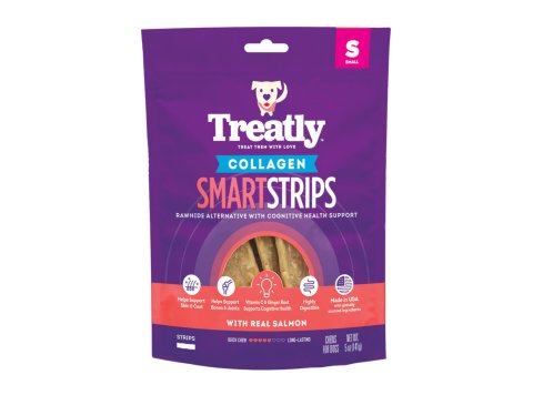 Treatly Collagen Smart Strips Dog Chews Salmon, 1ea/5oz.
