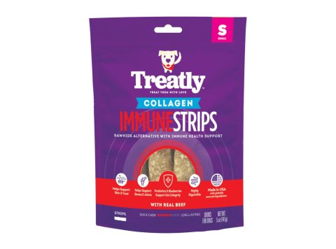 Treatly Collagen Immune Strips Dog Chews Beef, 1ea/5oz.