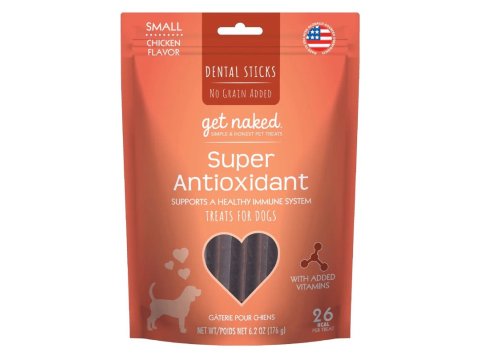 Get Naked Super Antioxidant Grain-Free Dental Stick Dog Treats Chicken 1ea/6.2 oz, SM