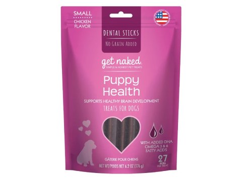 Get Naked Puppy Health Grain-Free Dental Stick Dog Treats Chicken 1ea/6.2 oz, SM