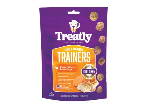 Treatly Soft Baked Trainers Dog Treats Chicken & Sweet Potato, 1ea/5oz.