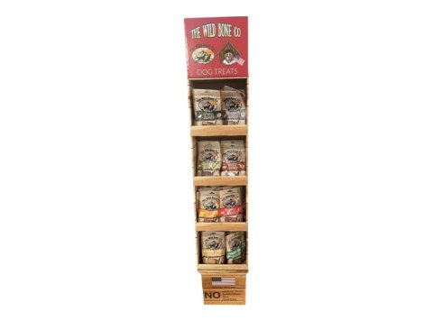 The Wild Bone Co. Jerky Treat Display Assorted 48 Pc