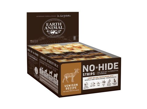 Earth Animal Dog No Hide Strips Venison 60 Count