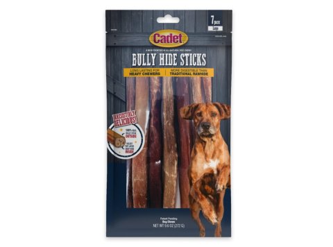 Cadet Bully Hide Sticks All-Natural Dog Chews Large Stick, 1ea/7 ct