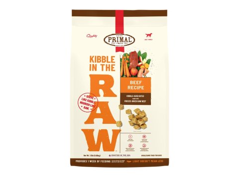 Primal Dog Freeze-Dried Kibble In The Raw Beef 9Lb