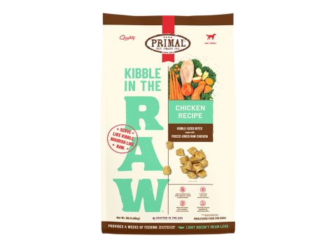 Primal Dog Freeze-Dried Kibble In The Raw Chicken 9Lb