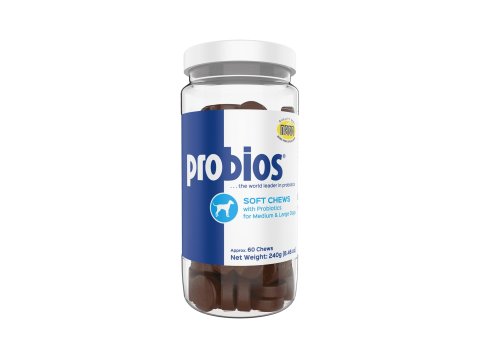 Probios Soft Chews with Prebiotics for Medium and Large Dogs 240gm