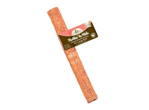 Fieldcrest Farms Nothin' to Hide Collagen Roll Dog Chew Display Salmon, 10 in. (Case of 24)
