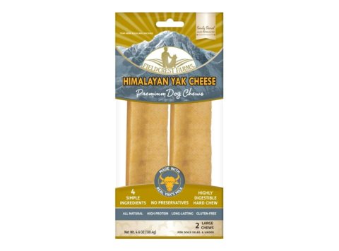 Fieldcrest Farms Himalayan Yak Cheese Dog Chew 1ea/LG, 2 pk
