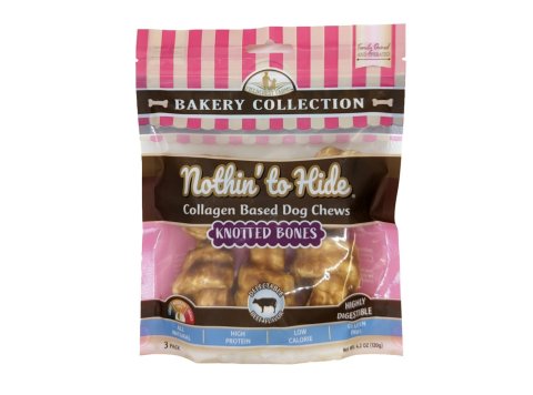 Fieldcrest Farms Nothin' To Hide Bakery Collection Dog Treat Knotted Bone, Beef, 1ea/4 in, 3 pk