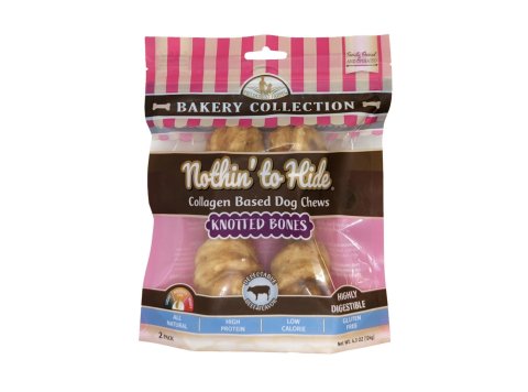 Fieldcrest Farms Nothin' To Hide Bakery Collection Dog Treat Knotted Bone, Beef, 1ea/6 in, 2 pk