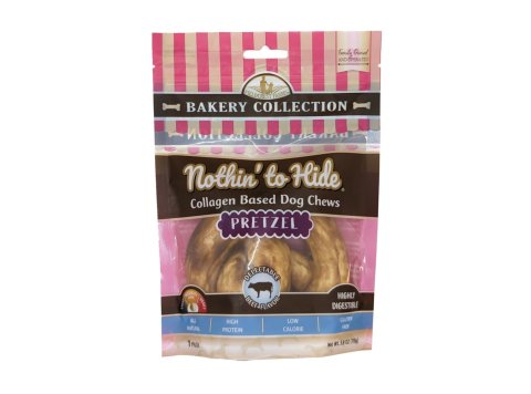 Fieldcrest Farms Nothin' To Hide Bakery Collection Dog Treat Pretzel, Beef, 1ea/4 in