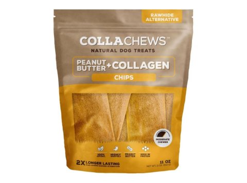 Collachews Collagen Chips Peanut Butter 11oz.