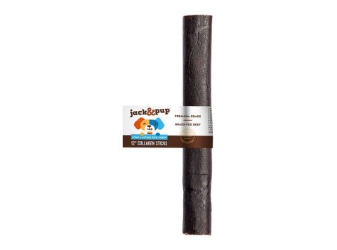 Jack & Pup Dog 12" Collagen Stick 25 Count Display Box