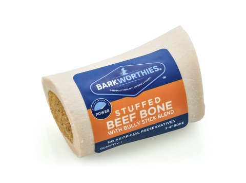 Barkworthies Shin Bone Stuffed With Bully Stick 1ea/3-4 in