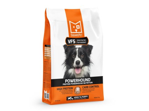 Square Pet VFS Powerhound Dog 22Lb Turkey Chicken