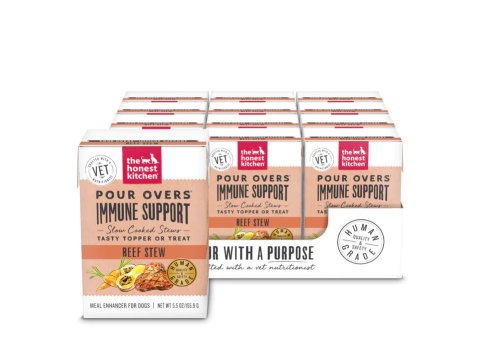 The Honest Kitchen Dog Grain Free Pour Over Immunity Beef 5.5oz. (Case of 12)