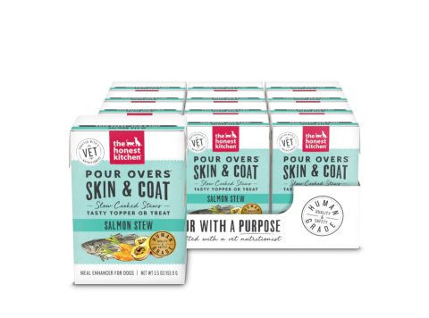 The Honest Kitchen Dog Grain Free Pour Over Skin & Coat Salmon 5.5oz. (Case of 12)