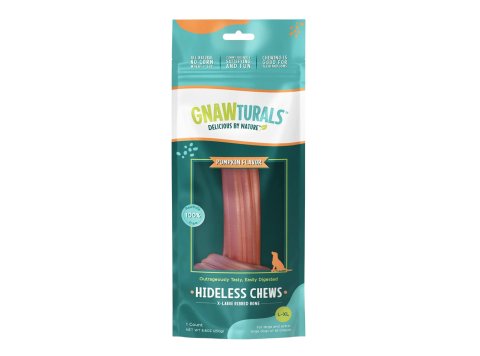 Gnawturals Hideless Chews Ribbed Bone Pumpkin XLarge