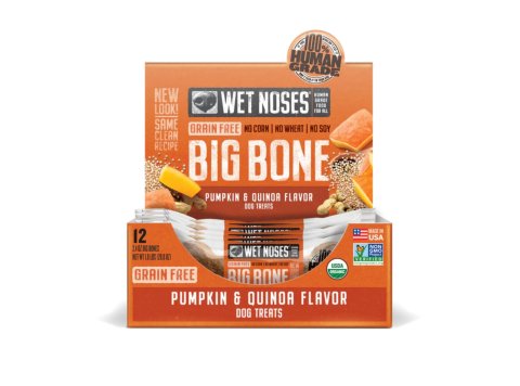 Wet Noses Dog Grain Free Pumpkin Quinoa Big Bones 2oz. (Case of 12)