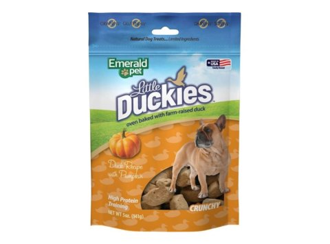 Emerald Pet Little Duckies Grain Free Dog Treats Duck/Pumpkin 5oz.