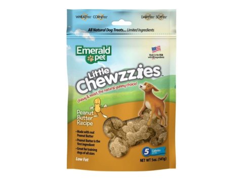 Emerald Pet Little Chewzzies Dog Treats Peanut Butter 5oz.