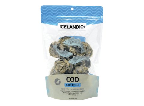 Icelandic Cod Skin Rolls Single 3oz. Bag