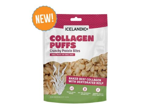 Icelandic Dog Collagen Puffs Bites With Kelp 1.3oz.
