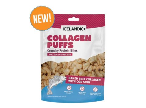 Icelandic Dog Collagen Puffs Bites With Fish 1.3oz.