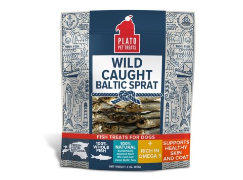 Plato Dog Treats Wild Caught Baltic Sprat 3oz.