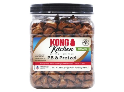 KONG Kitchen Creamy PB & Pretzel Dog Treats PB & Pretzel 1ea/18 oz