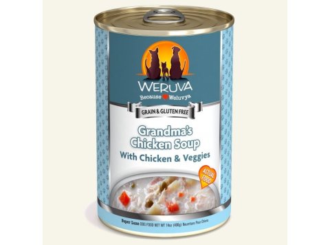 Weruva Dog Grandmas Chicken Soup With Chicken And Veggies 14oz. (Case of 12)