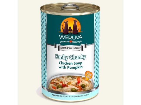 Weruva Dog Funky Chunky Chicken Soup With Pumpkin 14oz. (Case of 12)