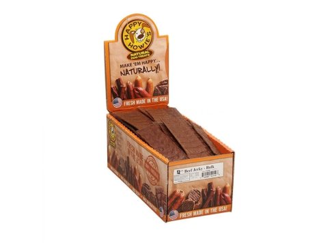 Happy Howie Dog Beef Jerky 12 Inch 90 Pack