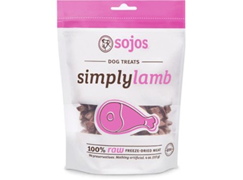 Sojos Dog Simply Lamb Treat 4oz.