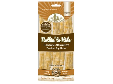 Fieldcrest Farms Nothin' to Hide Peanut Butter Twist Sticks Dog Treat Peanut Butter 1ea/10 pk