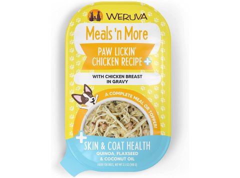 Weruva Dog Meals N More Paw Lickin Chicken Cup 3.5oz. (Case of 12)