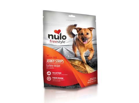 Nulo Freestyle Grain-Free Jerky Strip Dog Treats Turkey w/Cranberries 1ea/5 oz