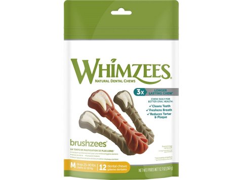 Whimzees Brushzees Medium 12.7 oz. Bag