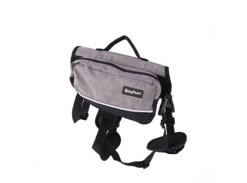 ZippyPaws Backpack For Dog Graphite 1ea/SM