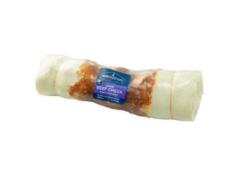 Barkworthies Dog Grain Free Beef Cheek Wrapped Chicken Large