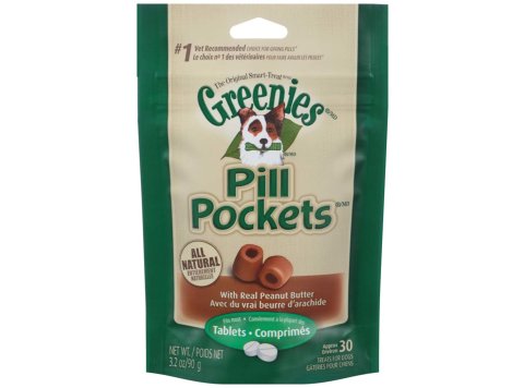 Greenies Pill Pockets for Tablets Peanut Butter 1ea/30 ct, 3.2 oz