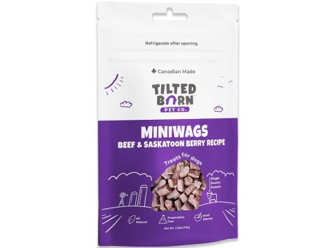 Tilted Barn Dog MiniWags 3.53oz. Beef & Saskatoon Berry