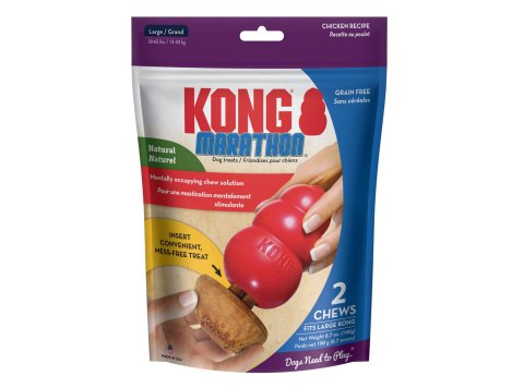 KONG Marathon Dog Treats Chicken 2 pk, LG