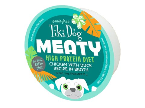Tiki Pets Dog Mighty Chicken Duck 3oz. (Case of 4)