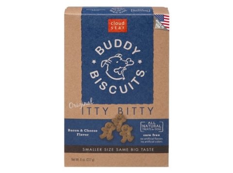 Cloud Star Original Itty Bitty Buddy Biscuits With Bacon and Cheese Dog Treats; 8-Oz. Box