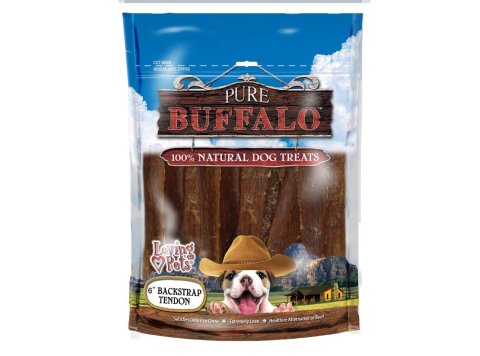 Loving Pets Pure Buffalo Backstrap Tendon Dog Treat 1ea/20 pk, 4-6 in
