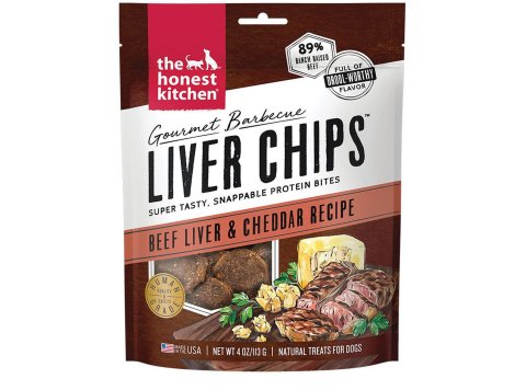 Honest Kitchen Dog Gourmet Beef Liver & Cheddar Chips 4oz.