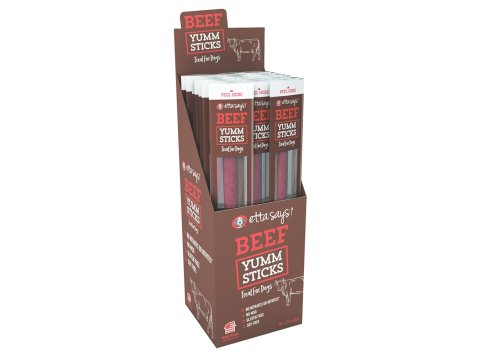 Etta Says! Yumm Sticks Dog Treats Beef 24ea/24 ct