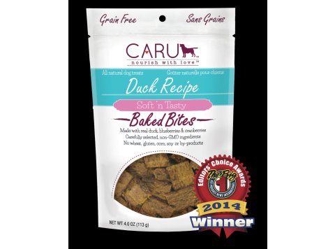 Caru Dog Natural Duck Recipe Bites 4oz.